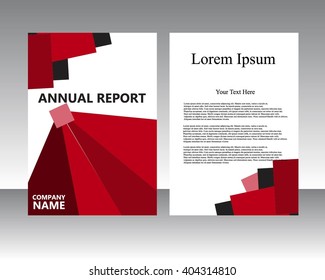 Abstract Triangle Brochure Flyer design vector template in A4 size