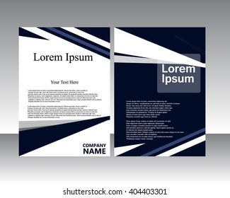 Abstract Triangle Brochure Flyer design vector template in A4 size
