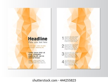 Abstract Triangle Brochure Flyer design, vector