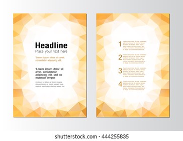 Abstract Triangle Brochure Flyer design, vector