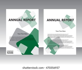 Abstract Triangle Brochure Flyer design vector template in A4 size