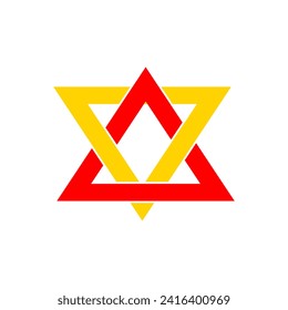 abstract triangle business company logo