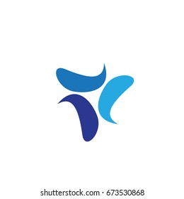 abstract triangle business logo