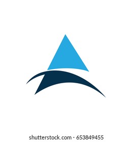 Abstract Triangle Business Vector Logo