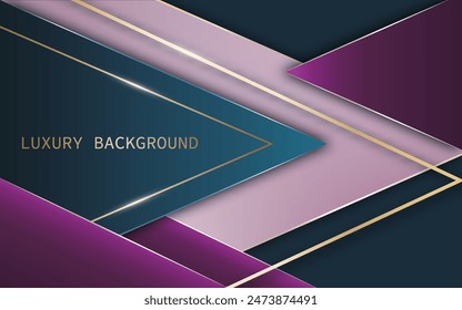 Abstractas Plantilla de fondo colorido triángulo con un estilo de lujo en formato Vector