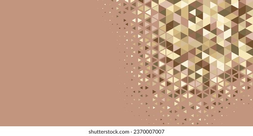 Abstract Triangle colorful background or wallpaper with polygons variety of triangular shapes and colors, triangles or concave geometrical shapes with Copy space soft color