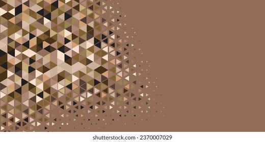 Abstract Triangle colorful background or wallpaper with polygons variety of triangular shapes and colors, triangles or concave geometrical shapes with Copy space soft color