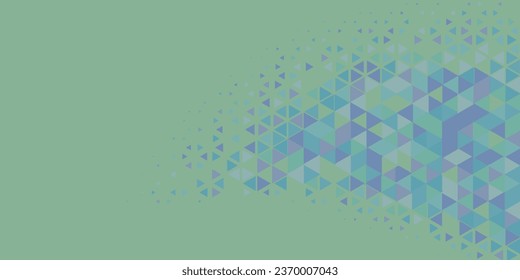 Abstract Triangle colorful background or wallpaper with polygons variety of triangular shapes and colors, triangles or concave geometrical shapes with Copy space soft color