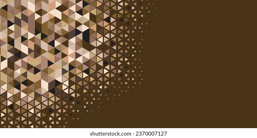 Abstract Triangle colorful background or wallpaper with polygons variety of triangular shapes and colors, triangles or concave geometrical shapes with Copy space soft color
