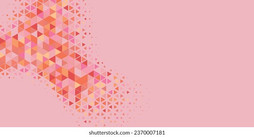 Resumen Triángulo fondo colorido o papel tapiz con polígonos variedad de formas y colores triangulares, triángulos o formas geométricas cóncavo con espacio Copiar color suave