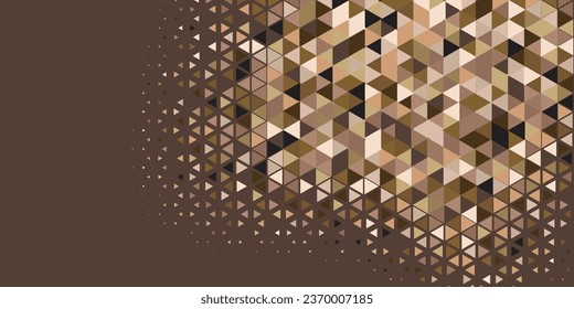 Abstract Triangle colorful background or wallpaper with polygons variety of triangular shapes and colors, triangles or concave geometrical shapes with Copy space soft color