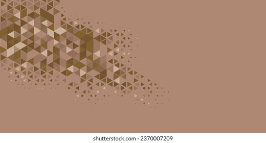 Abstract Triangle colorful background or wallpaper with polygons variety of triangular shapes and colors, triangles or concave geometrical shapes with Copy space soft color