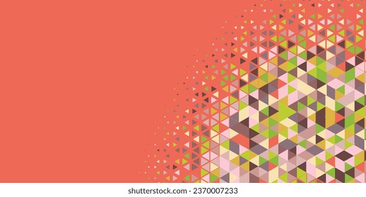Resumen Triángulo fondo colorido o papel tapiz con polígonos variedad de formas y colores triangulares, triángulos o formas geométricas cóncavo con espacio Copiar color suave