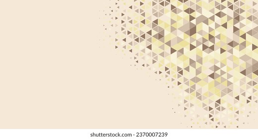 Abstract Triangle colorful background or wallpaper with polygons variety of triangular shapes and colors, triangles or concave geometrical shapes with Copy space soft color