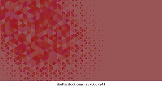 Abstract Triangle colorful background or wallpaper with polygons variety of triangular shapes and colors, triangles or concave geometrical shapes with Copy space soft color