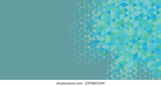 Abstract Triangle colorful background or wallpaper with polygons variety of triangular shapes and colors, triangles or concave geometrical shapes with Copy space soft color