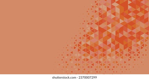 Abstract Triangle colorful background or wallpaper with polygons variety of triangular shapes and colors, triangles or concave geometrical shapes with Copy space soft color