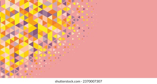 Resumen Triángulo fondo colorido o papel tapiz con polígonos variedad de formas y colores triangulares, triángulos o formas geométricas cóncavo con espacio Copiar color suave