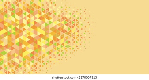 Abstract Triangle colorful background or wallpaper with polygons variety of triangular shapes and colors, triangles or concave geometrical shapes with Copy space soft color