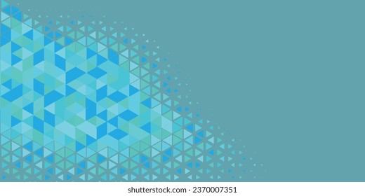 Abstract Triangle colorful background or wallpaper with polygons variety of triangular shapes and colors, triangles or concave geometrical shapes with Copy space soft color