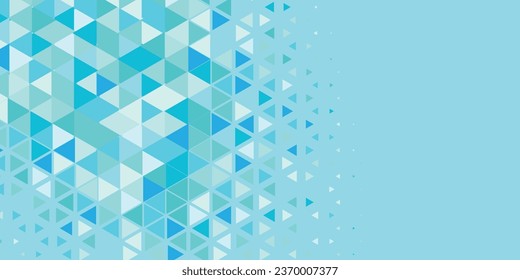 Abstract Triangle colorful background or wallpaper with polygons variety of triangular shapes and colors, triangles or concave geometrical shapes with Copy space soft color