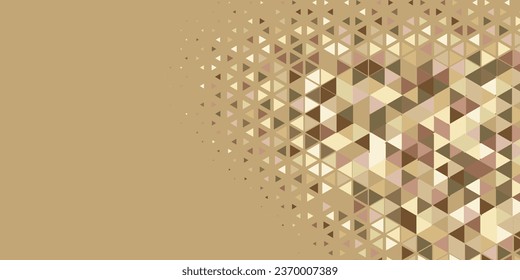 Abstract Triangle colorful background or wallpaper with polygons variety of triangular shapes and colors, triangles or concave geometrical shapes with Copy space soft color