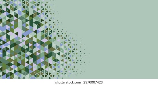 Abstract Triangle colorful background or wallpaper with polygons variety of triangular shapes and colors, triangles or concave geometrical shapes with Copy space soft color
