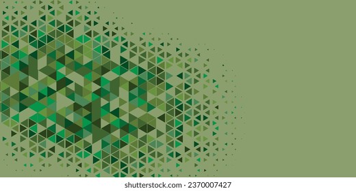 Abstract Triangle colorful background or wallpaper with polygons variety of triangular shapes and colors, triangles or concave geometrical shapes with Copy space soft color