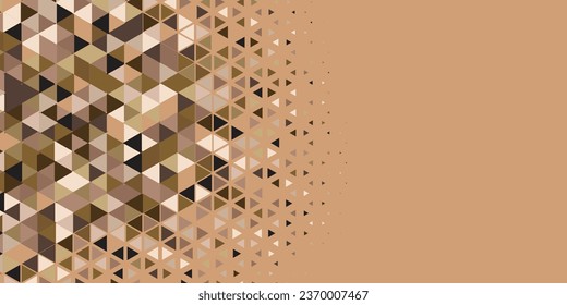 Abstract Triangle colorful background or wallpaper with polygons variety of triangular shapes and colors, triangles or concave geometrical shapes with Copy space soft color