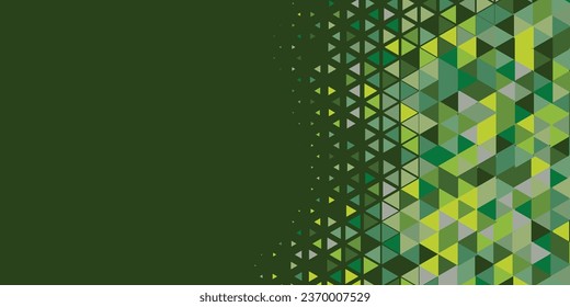 Abstrakter, dreieckiger bunter Hintergrund oder Tapete mit mehrfarbigem Hintergrund, verschiedenen dreieckigen Formen und Farben, Dreiecken oder konkaven geometrischen Formen mit Weichem Kopienraum