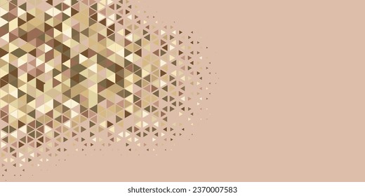 Abstract Triangle colorful background or wallpaper with polygons variety of triangular shapes and colors, triangles or concave geometrical shapes with Copy space soft color
