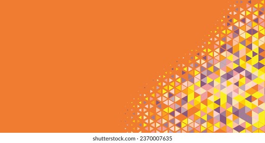 Abstract Triangle colorful background or wallpaper with polygons variety of triangular shapes and colors, triangles or concave geometrical shapes with Copy space soft color