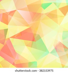 Abstract triangle colorful bright mosaic background. Vector illustration