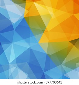 Abstract triangle colorful bright mosaic background. Vector illustration