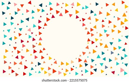 Abstract triangle colorful mnimalistic design background vector design.