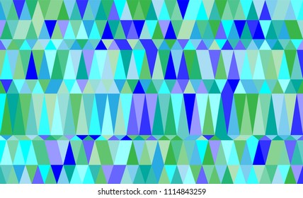 Abstract triangle cool tone