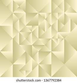 Abstract triangle cream color background, vector illustration