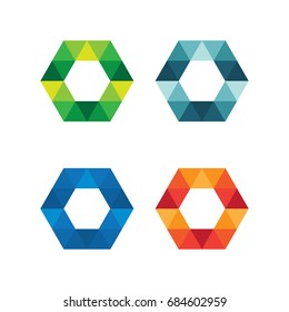 Abstract triangle crystal style