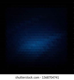 Abstract triangle dark blue color background, vector illustration