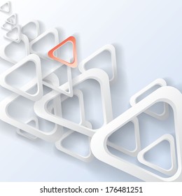 abstract triangle design