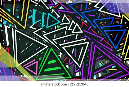 Abstract triangle design ( recomended using font with bright color out line),used as a template, background, etc.