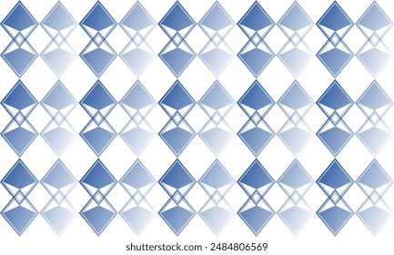 abstract triangle diamond geometric blue gradient degrade background star patch work seamless repeat style, replete image design for fabric printing