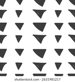 abstract triangle doodle seamless pattern