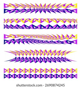 Elementos triangulares Abstractas. Patrón de rayas de colores. Fondo geométrico de Vector. Arte creativo moderno. EPS 10.