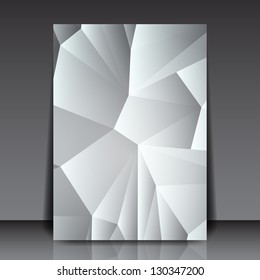 Abstract Triangle Flyer Background | Paper Layout | EPS10 Vector Design Illustration