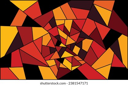 Resumen triángulo de color completo forma geométrica del fondo vectorial para fondo de pared