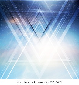 Abstract triangle future vector background