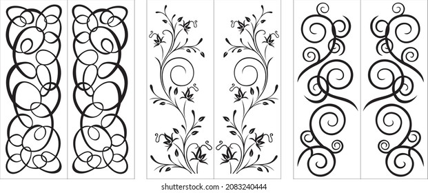 Abstract Triangle Geometrci Pattern in Black