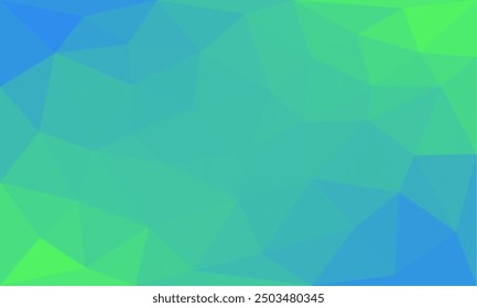 abstract triangle geometric background texture. modern green and blue mosaic illustration with triangular shape elements for display, business, website, backdrop, advertising, surface, idea