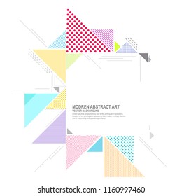 Abstract triangle geometric background.Vector Illustration